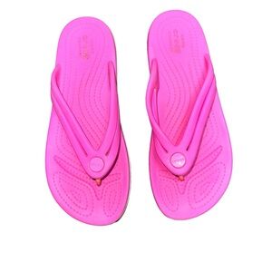 Crocs Women's Pink Flip Flops